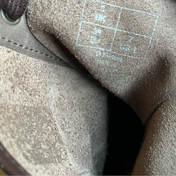 Dr. Martens Diva Darcie Sz 7 Brown Leather Lace Up Heeled Court Boots Victorian - Picture 7 of 8